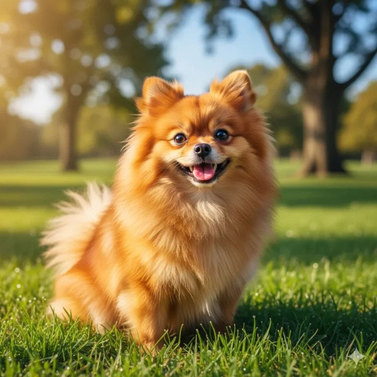 Pomerania, perro pequeño y juguetón con abundante pelaje